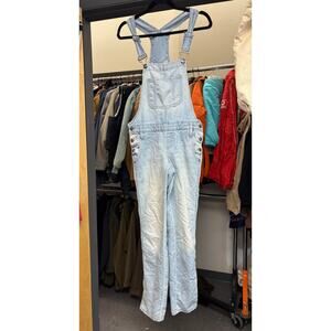 Vintage Y2K LEI Denim Bib Overalls Womens Small Blue Carpenter Work Light Wash